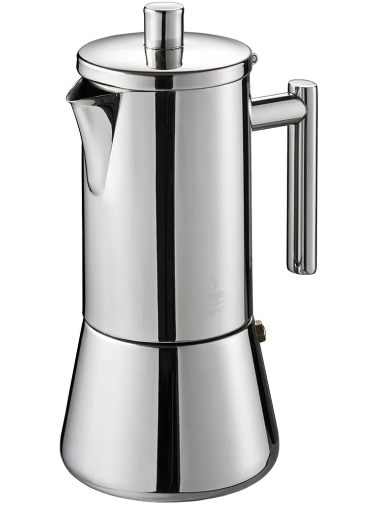 Machine à Café Espresso Manuelle NANDO GEFU 6 Tasses en Inox Brillant