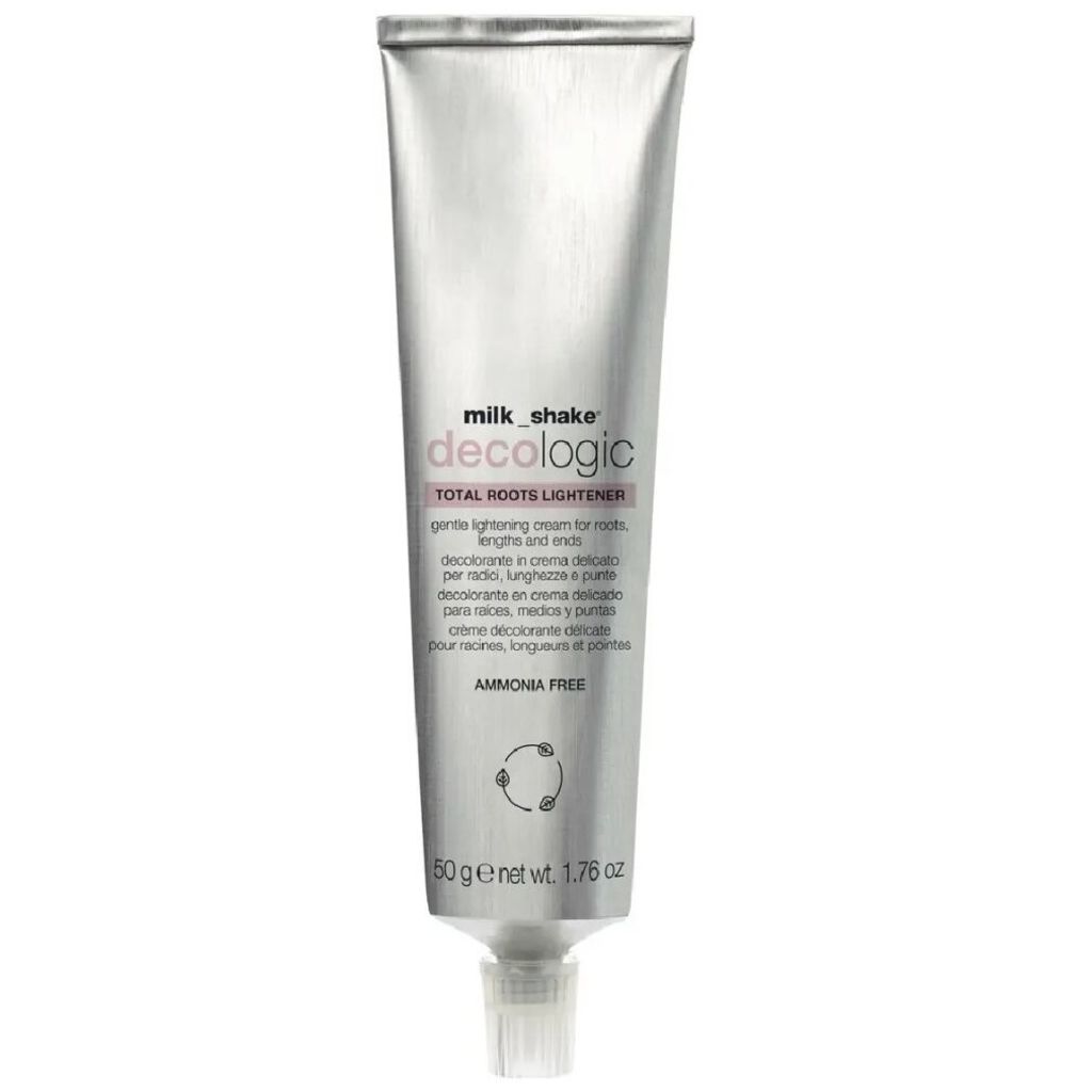 Haaraufhellungscreme / Milk Shake Decologic Total Roots / mit Seidenproteinen, kopfhautschonend, schonend und effektiv aufhellend , 50 g