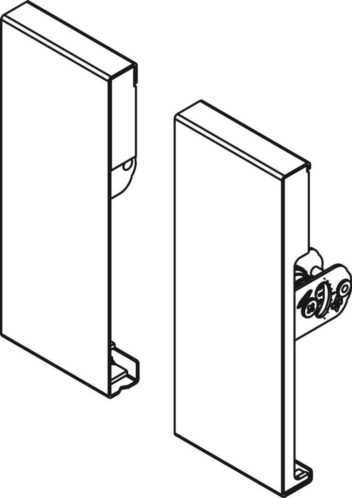 Hettich Arcitech Verbinder Front H124 Silber 9123086