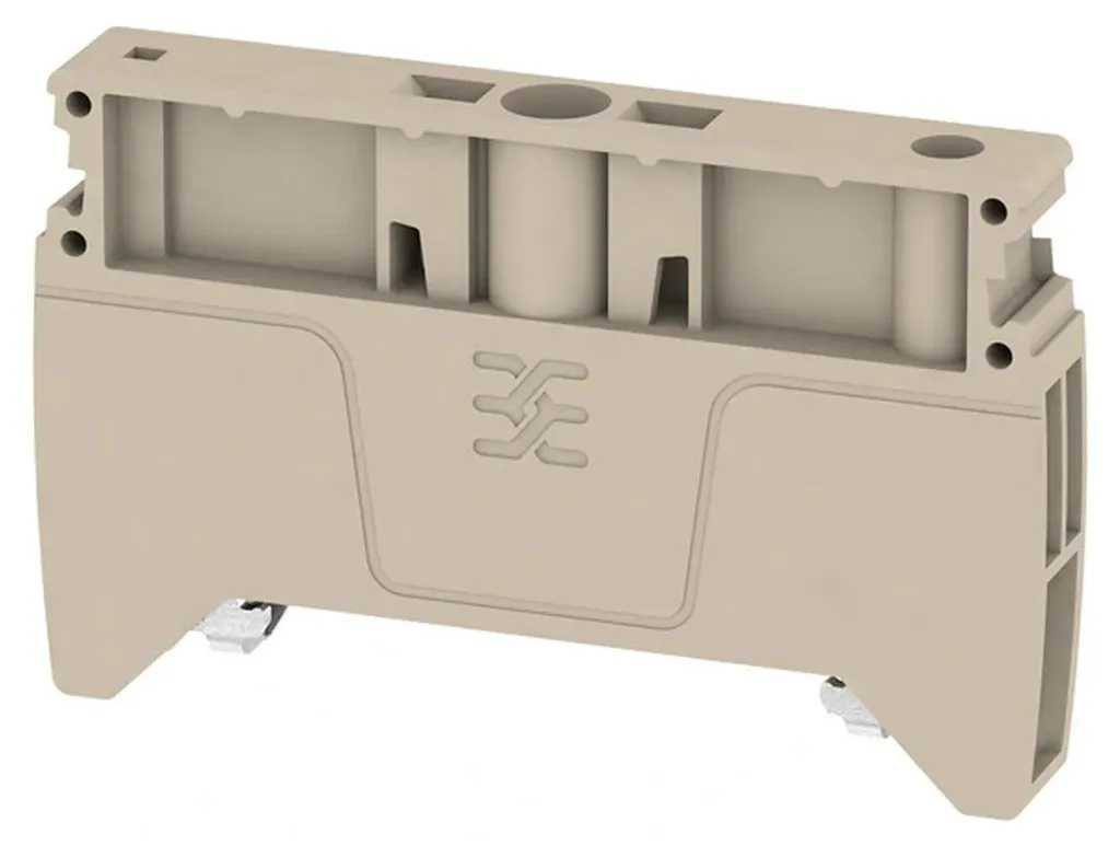 Support d'extrémité AEB 35 SC/1 Beige - Stop Glissement de Bornes DIN
