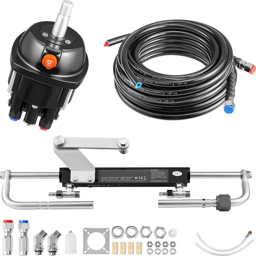 SucceBuy Set di sterzo idraulico fuoribordo, 90 CV, sistema Immagine del prodotto 