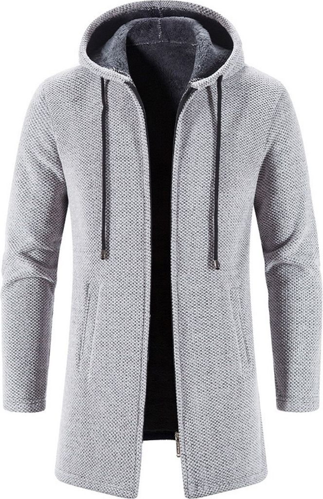 Leichter Herren Cardigan Mit Kapuze - Perfekt Für Den Übergang