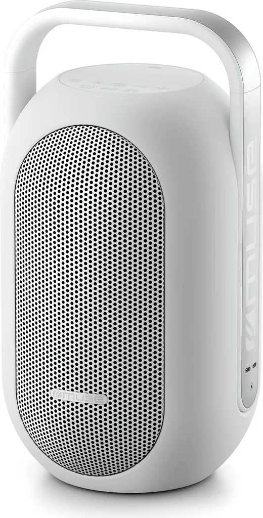Enceinte Bluetooth Muse ML625BT blanche pour ambiance salon et jardin