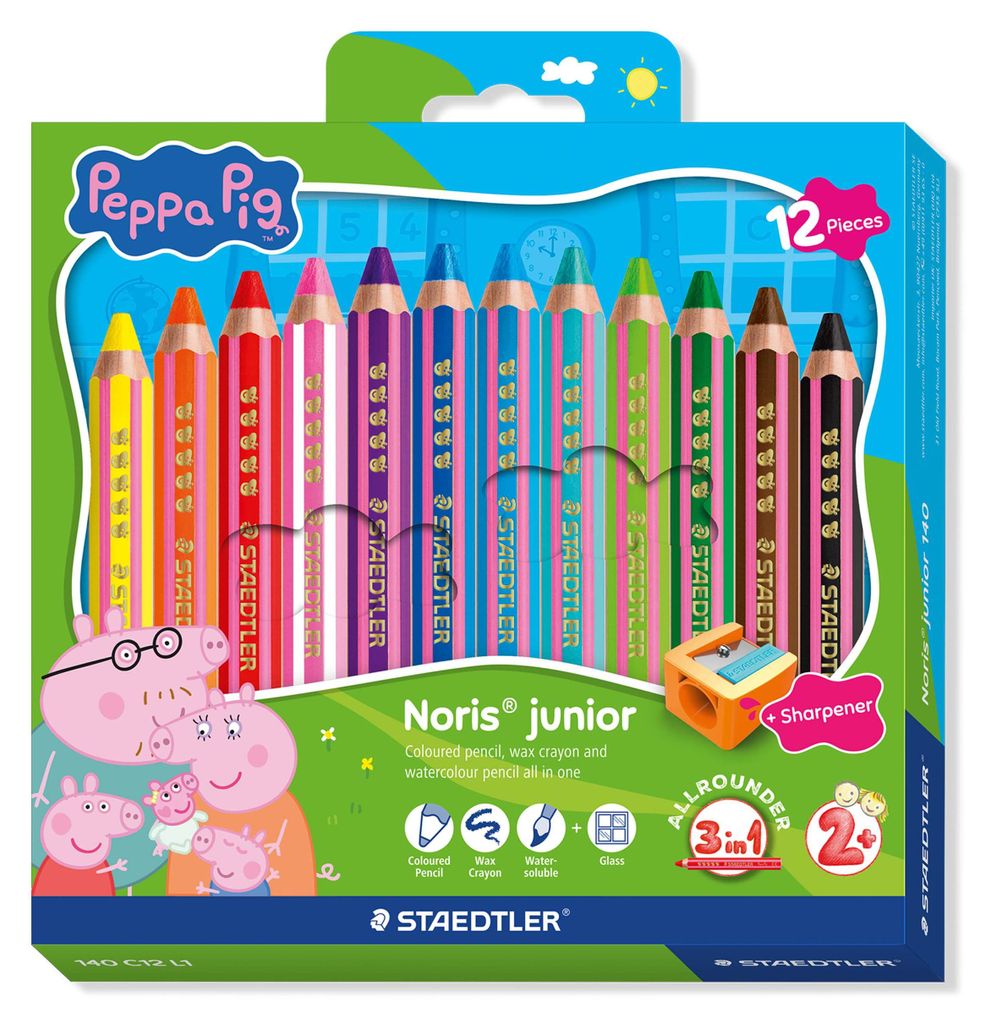 STAEDTLER Noris junior Buntstifte Peppa Wutz 12er Set - 3 Produktbild 