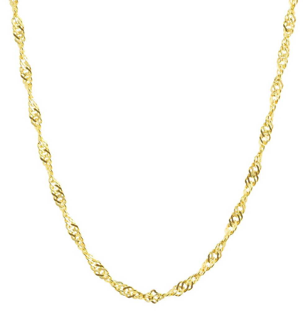 Goldkette Singapurkette Länge 42cm - Breite 1,0mm - 333-8 Produktbild 