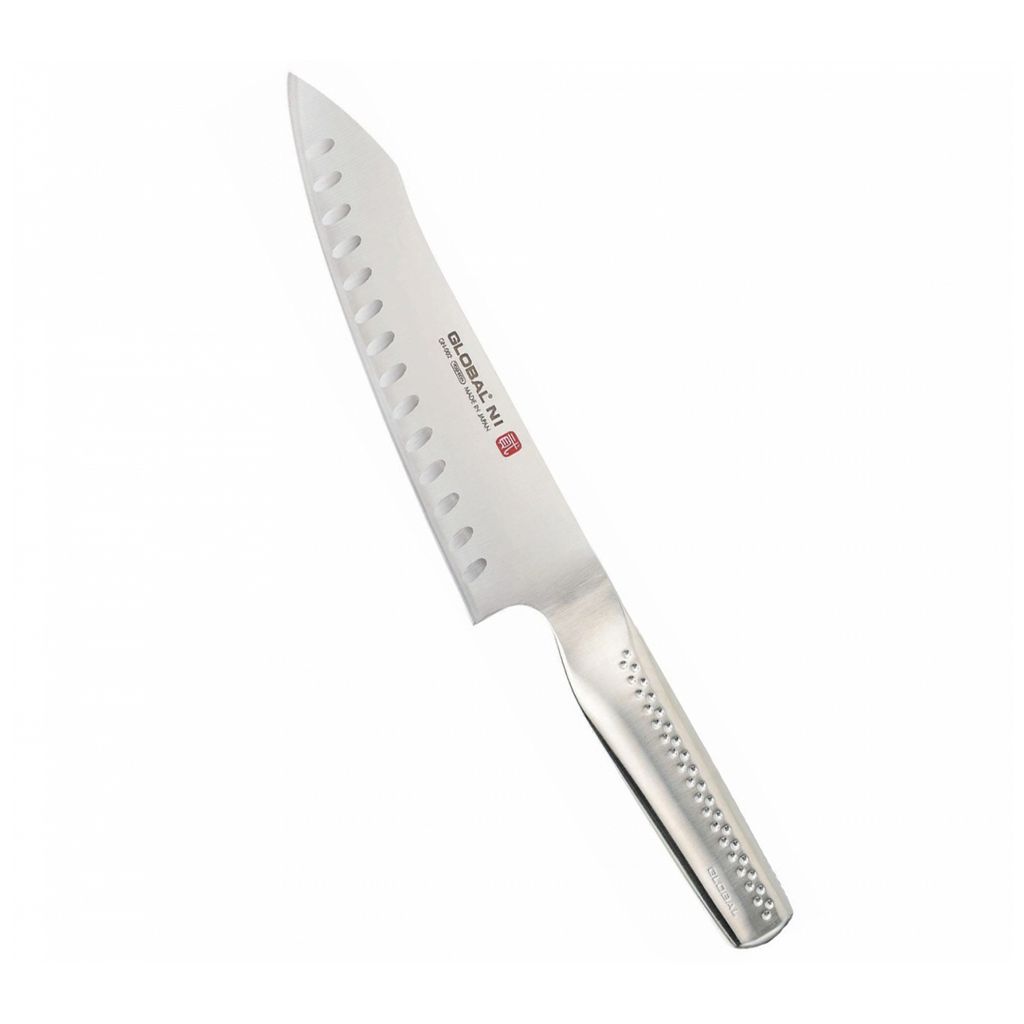 Orientalisches Kochmesser 20 cm geriffelt Global NI GN-002