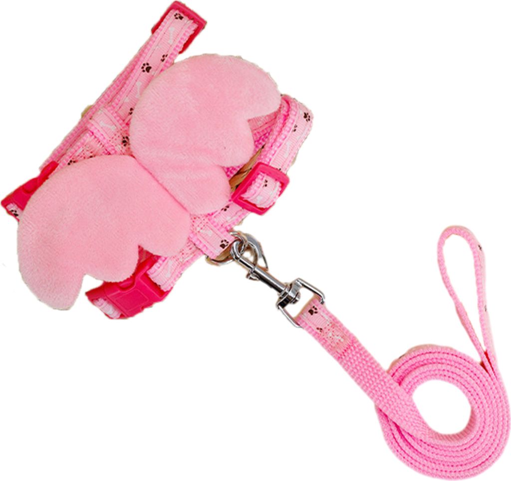 1 Set Haustier Leine Engel Flügel Nachbildung Kaninchen Harness Set Einstellbar Komfortable Brustgurt Kleine Haustier Liefert