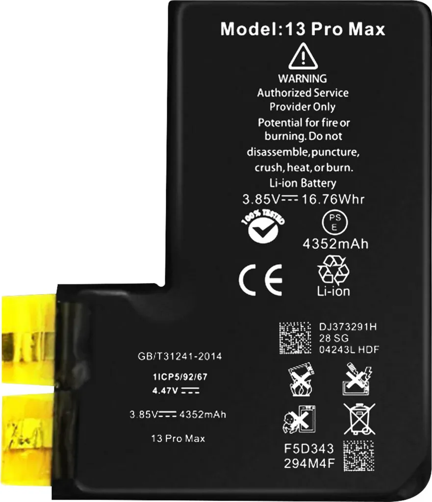 Remplacer Batterie iPhone 13 Pro Max 4352mAh pour conserver santé iOS