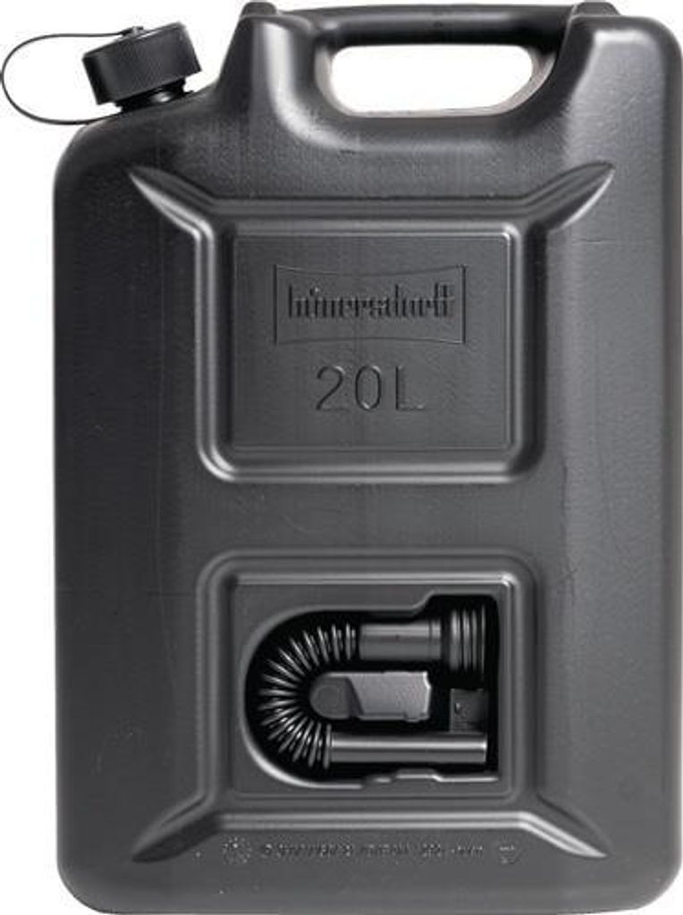 Kraftstoffkanister PROFI 20l schwarz HDPE L350xB165xH495mm Produktbild 
