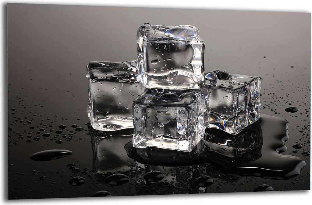 Herdabdeckplatte Glaskeramikkochfeld-Abdeckung Spritzschutz Glas 80x52 Eis