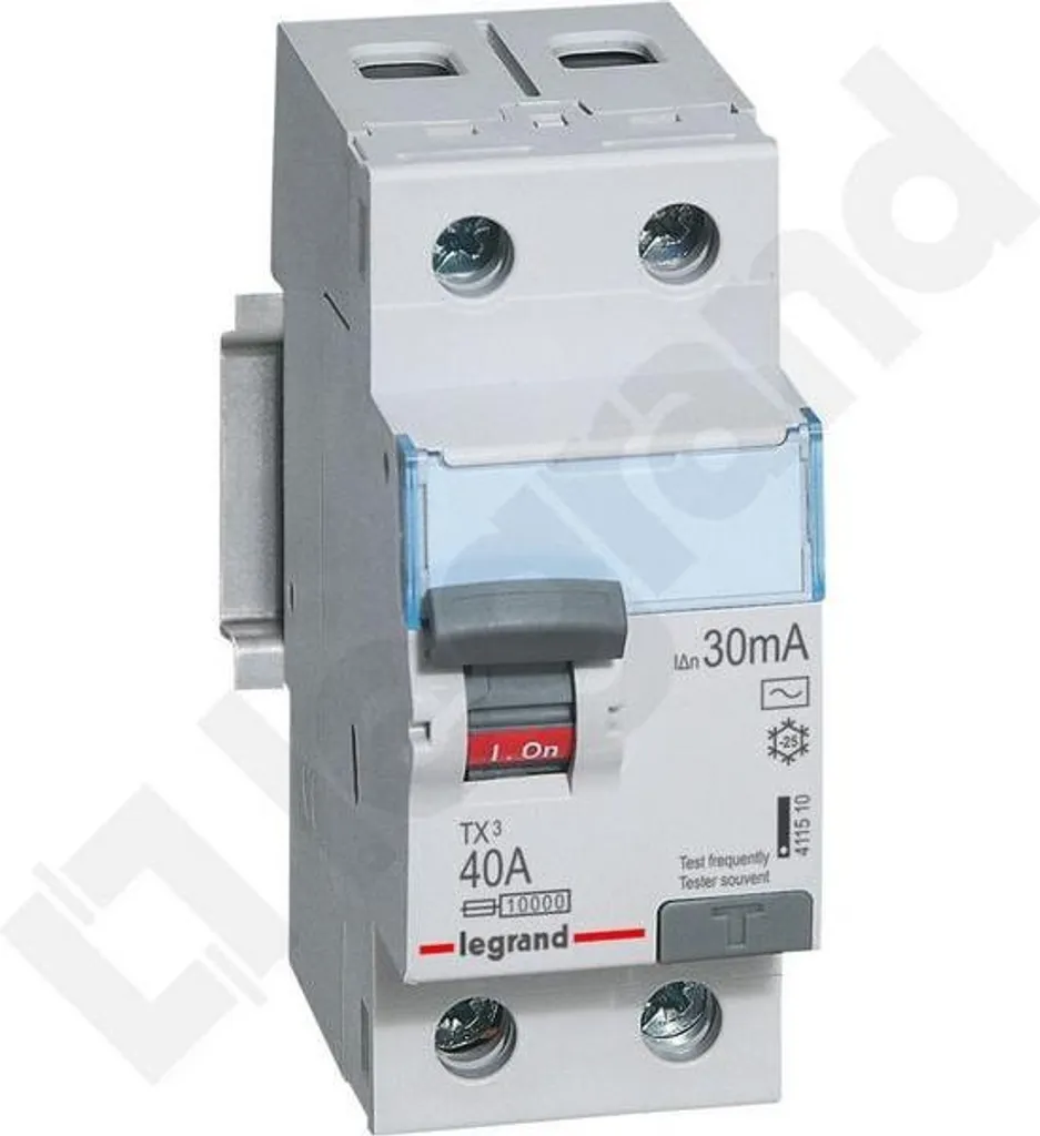 Disjoncteur différentiel TX3 40A 30mA haute sensibilité Legrand