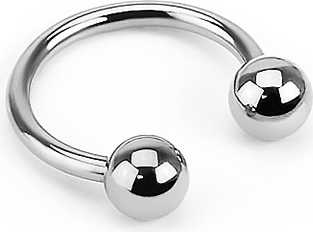 Piercing Ring Hufeisen Augenbrauen Lippen Ohr Nasen Intim Piercing Circular Barbell 1,2 mm 8 mm