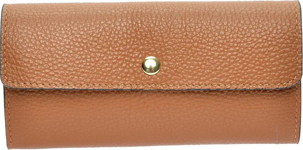 Portefeuille cuir cognac Isabella Rhea : rangez vos cartes avec élégance