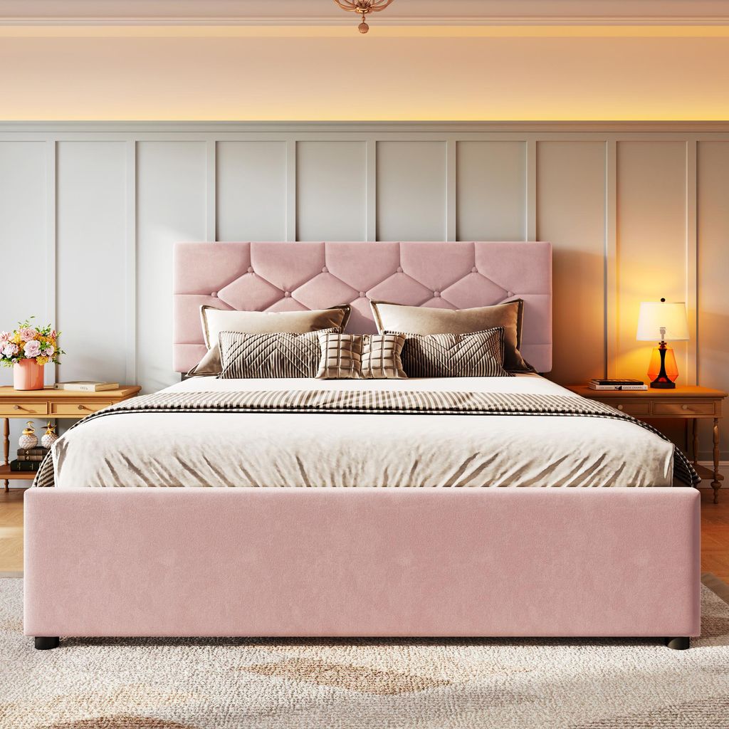 Flieks Polsterbett 140x200cm mit Ausziehbett, Doppelbett Produktbild 