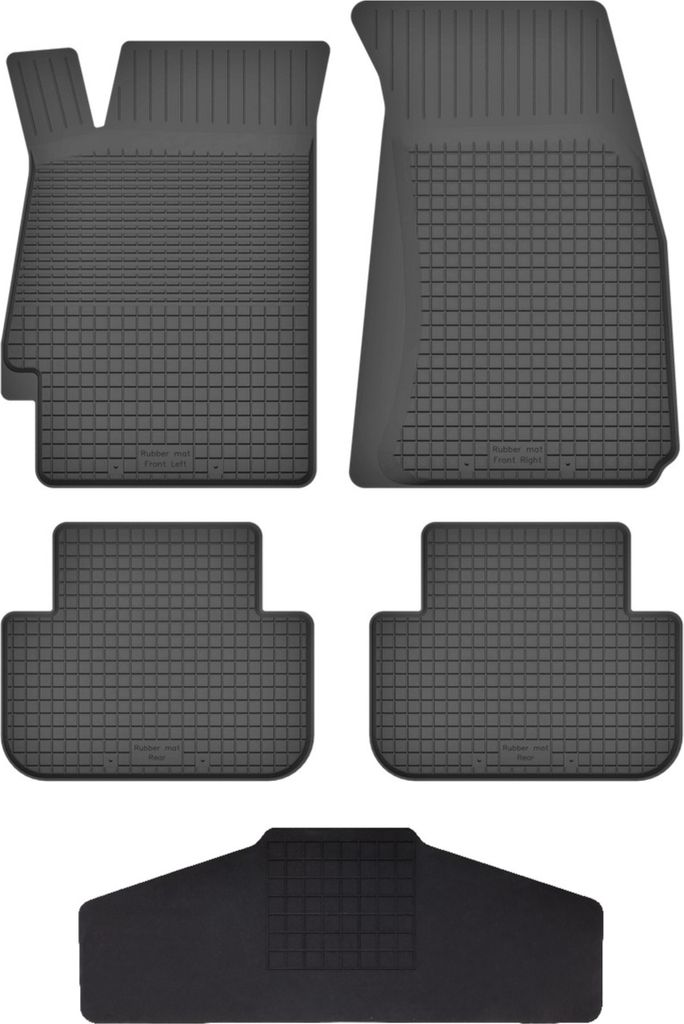 Gummi Fußmatten Set Für: Renault Megane Ii (2002-2008) Gummimatten Schwarz