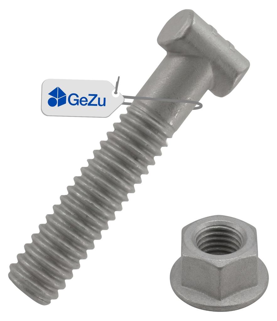 Set Hammerkopfschraube M14 x 82 mm + Bundmutter SW 22 mit Produktbild 