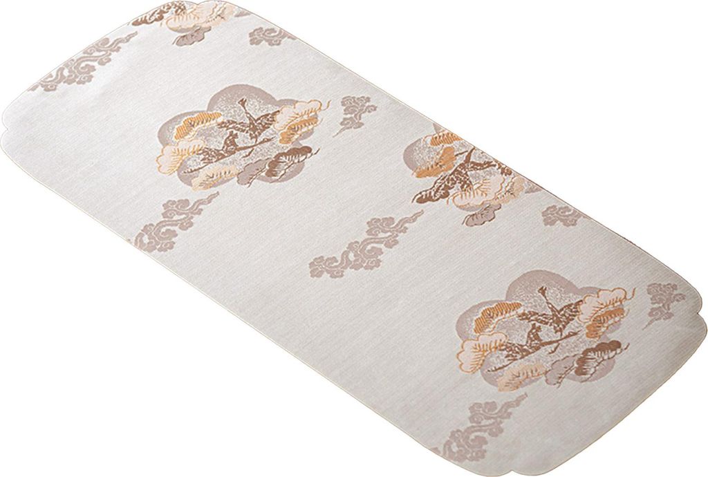 Teeservice-Matte, dekorativ, waschbar, exquisite Stickerei, Zeremonie für Tischplatte, Aprikose