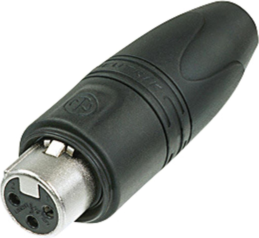 Neutrik XLR 3P 'Heavy Duty' IP Connector - female - Neutrik XX HD Box mit 25 Stück - (silbernes Metallgehäuse - Goldkontakte)