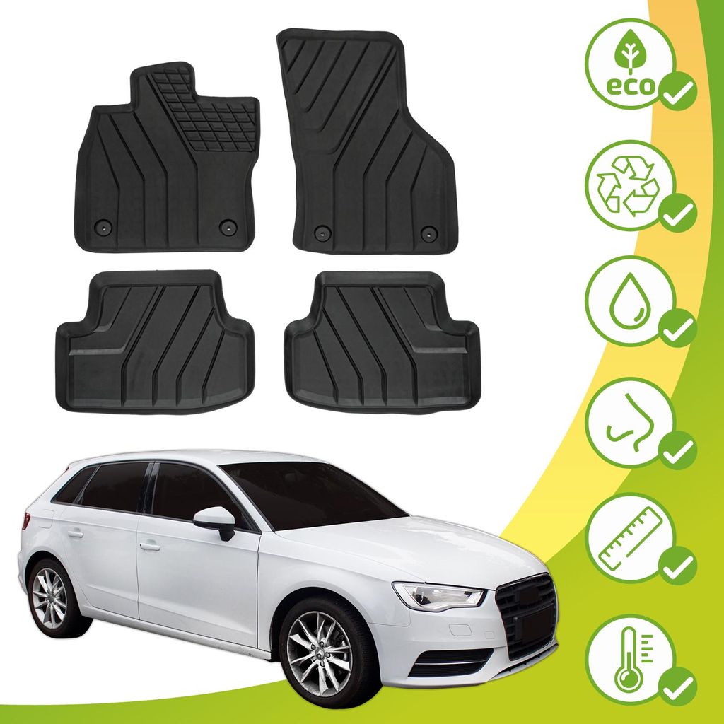 Tappetini Ecologici Con Materiali Riciclati Per Seat Leon 4 Immagine del prodotto 