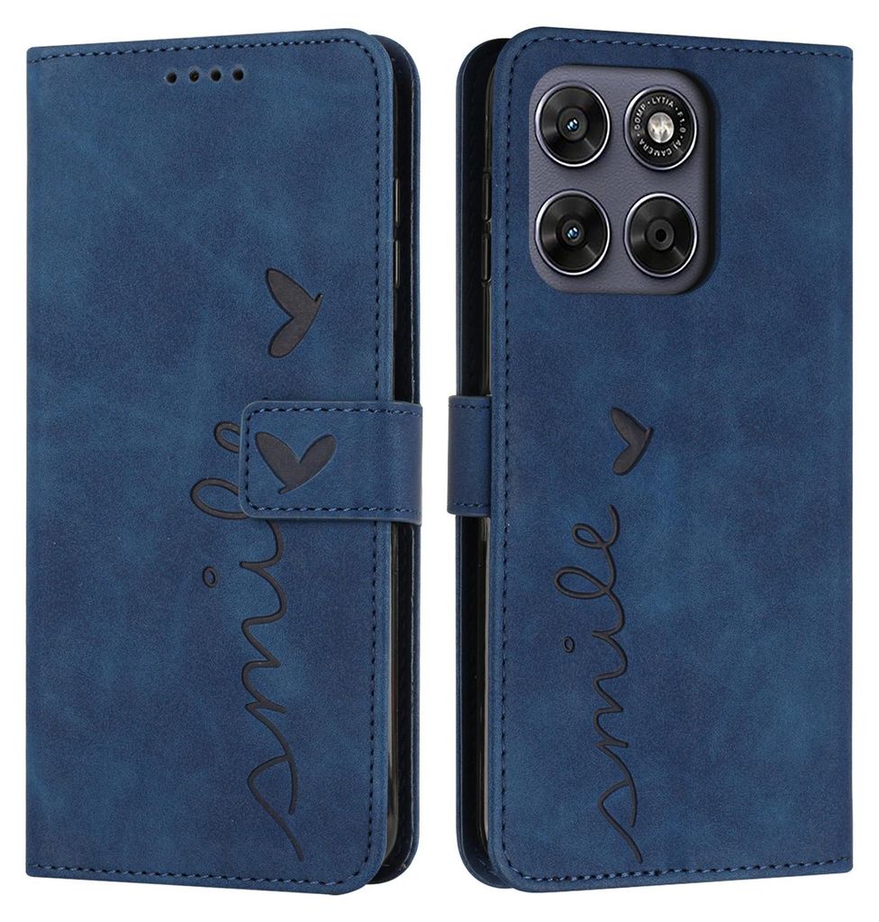 Motorola Moto G67 / G77 Hülle - Coverup Smile Klapphülle - Blau