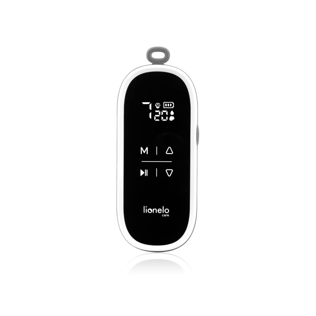 LIONELO Fidi Free Simple Tiralatte Elettrico Portatile Senza Mani - 2 Fasi, 9 Livelli Massaggio, 5 Imbuti In Silicone, Batteria 180 Min, Timer
