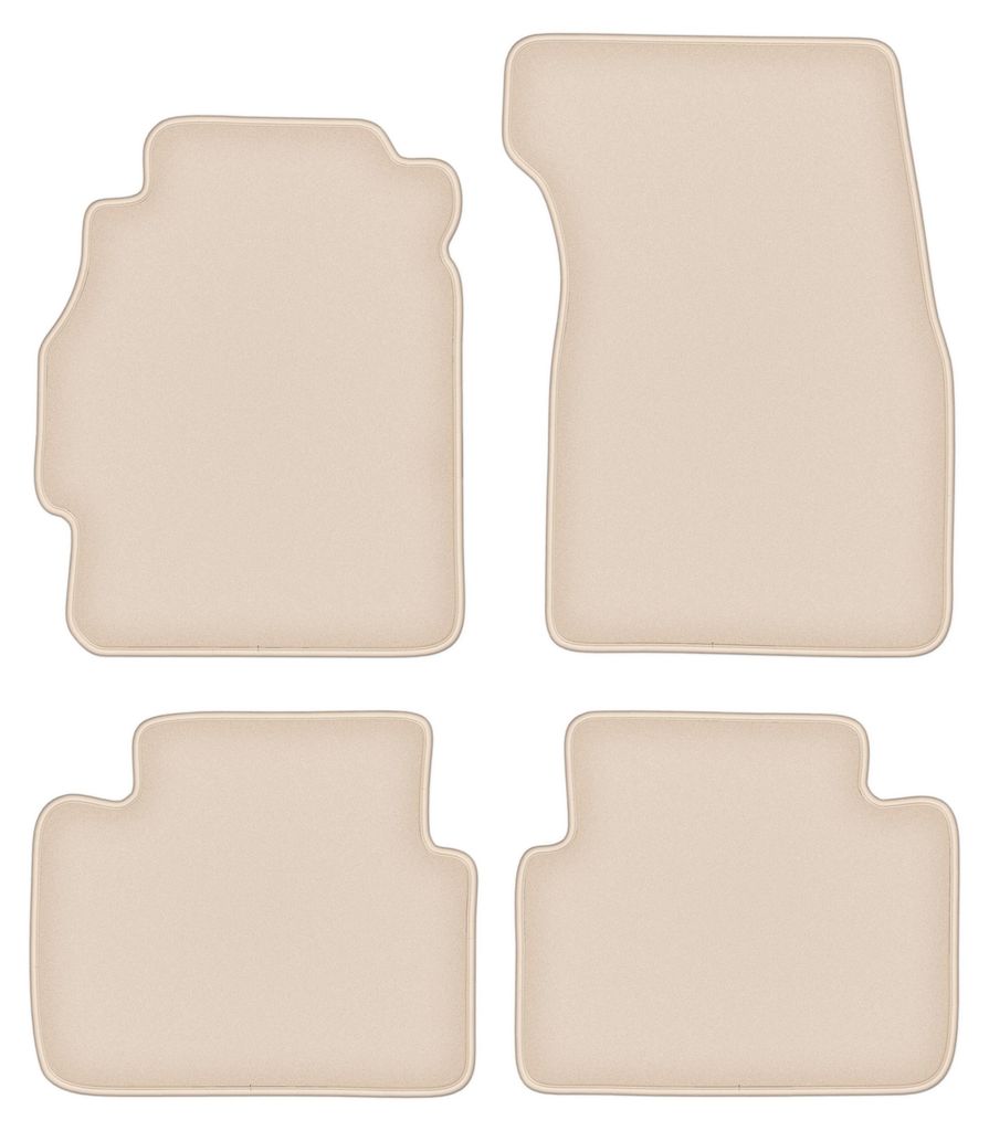 DURBAN Beige Velours-Fußmatten-Set für Honda Civic VI Produktbild 