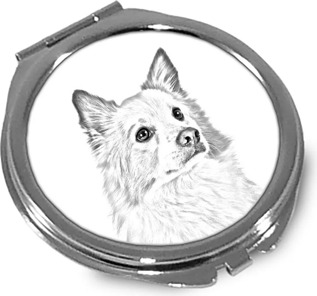 Specchietto Tascabile Pastore Islandese Art-Dog Personalizzato - Shop Online