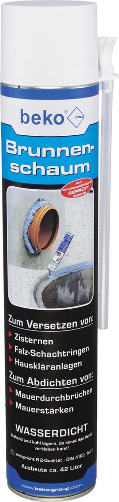 beko Brunnenschaum 750 ml Polyurethanschaum Wasserdicht Produktbild 