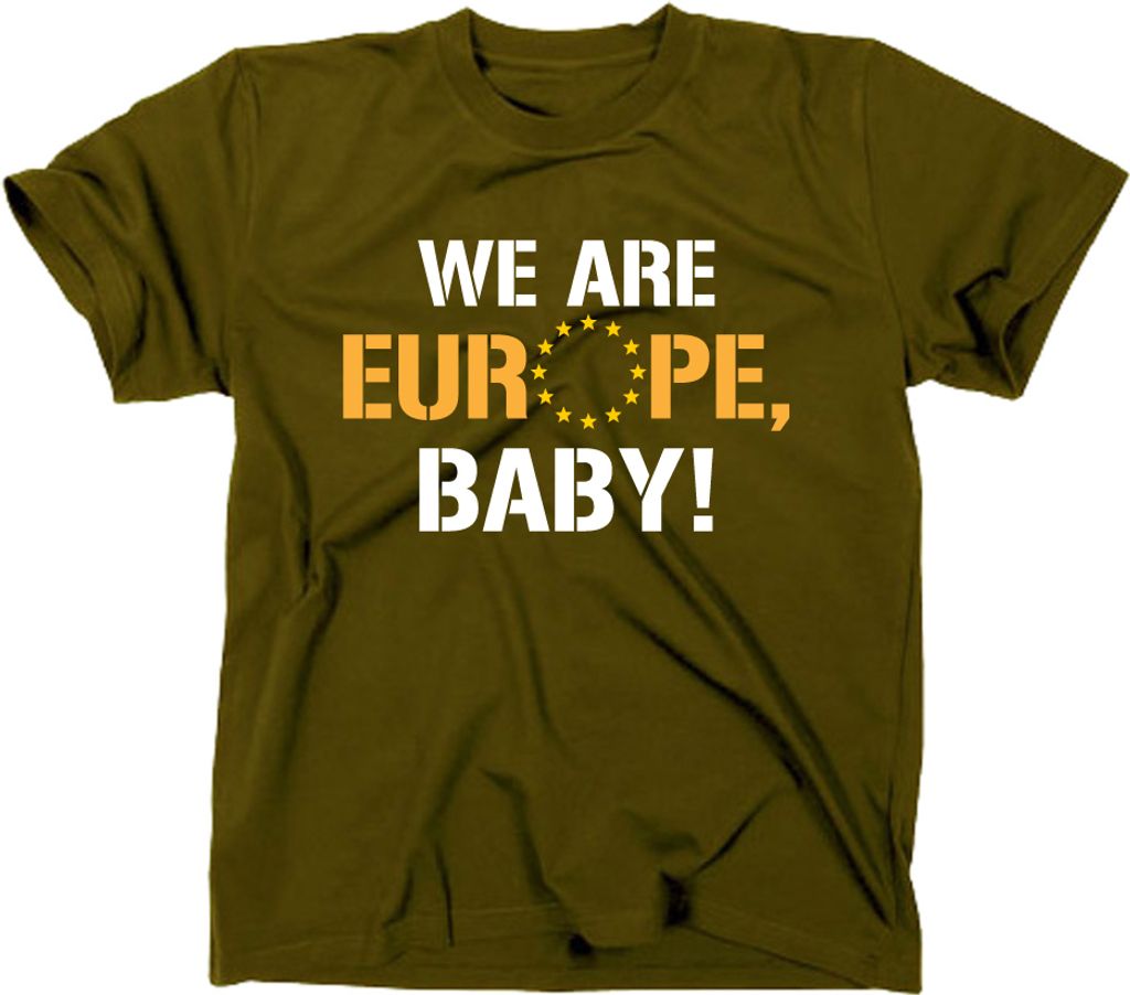 Styletex23 T-Shirt We are Europe Baby, oliv, XXL