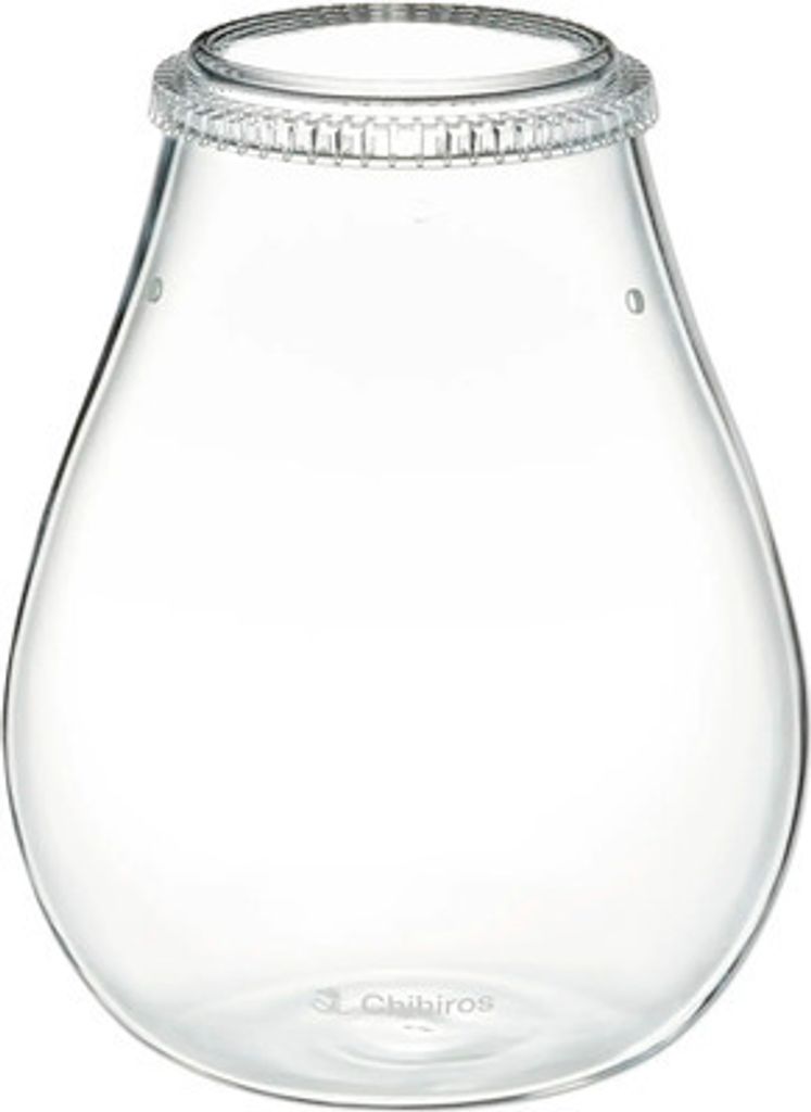 Pflanzgefäß Chihiros Glass Pot Dew Shaped ca. 20 x 17 cm, ca. 3.250 ml Scaping Glass für Wabi Kusa oder Terrascaping Pro