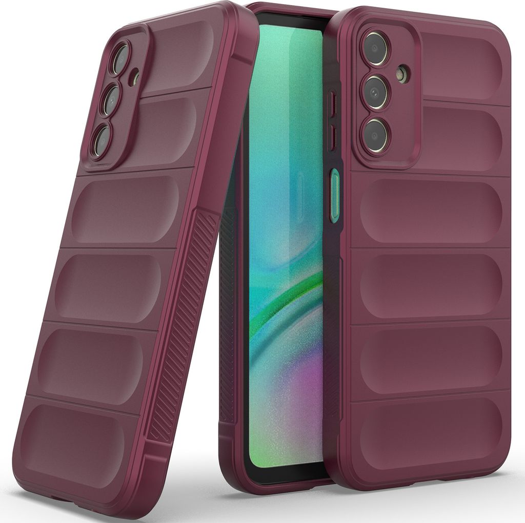 Handyhülle für Samsung Galaxy A15 Weich TPU Silikon Stossfest Anti-rutsch Hülle bordeaux