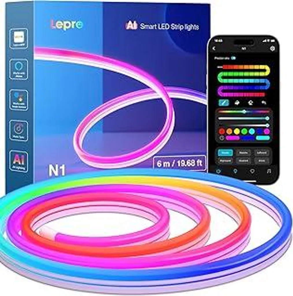 Occasione Lepro Neon AI LED 6m - Luce RGB Professionale
