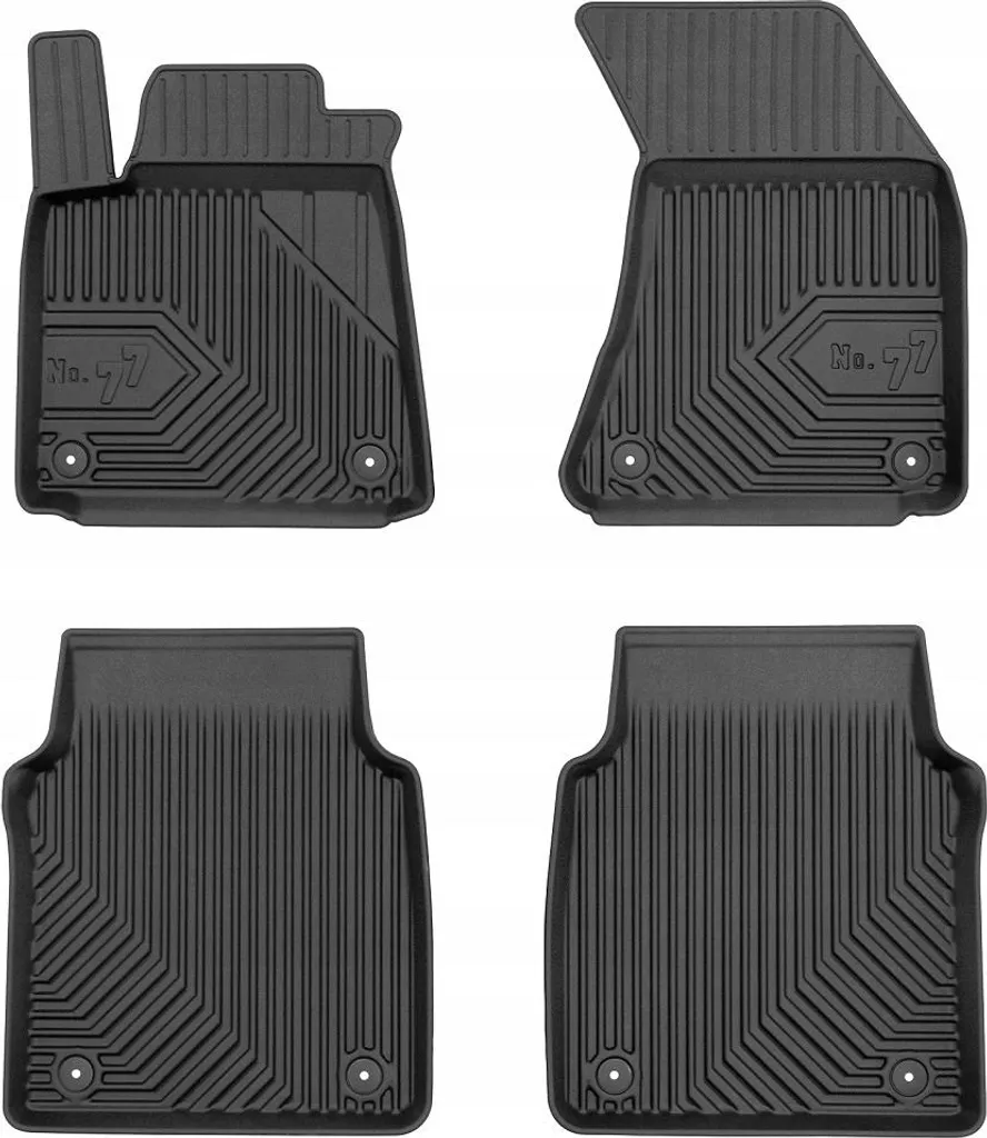 Set Tappeti Gomma Audi A8 D4 Long 2009-2017 - Misura Originale Diametro 77