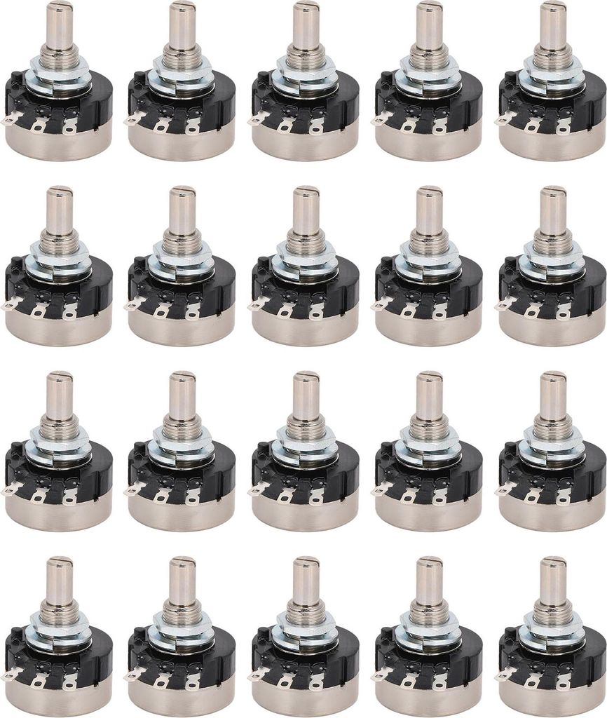 20-teiliges Potentiometer-Kohlefilm-Ein-Gang-Zubehörset für Motordrehzahlregelung B103 10K