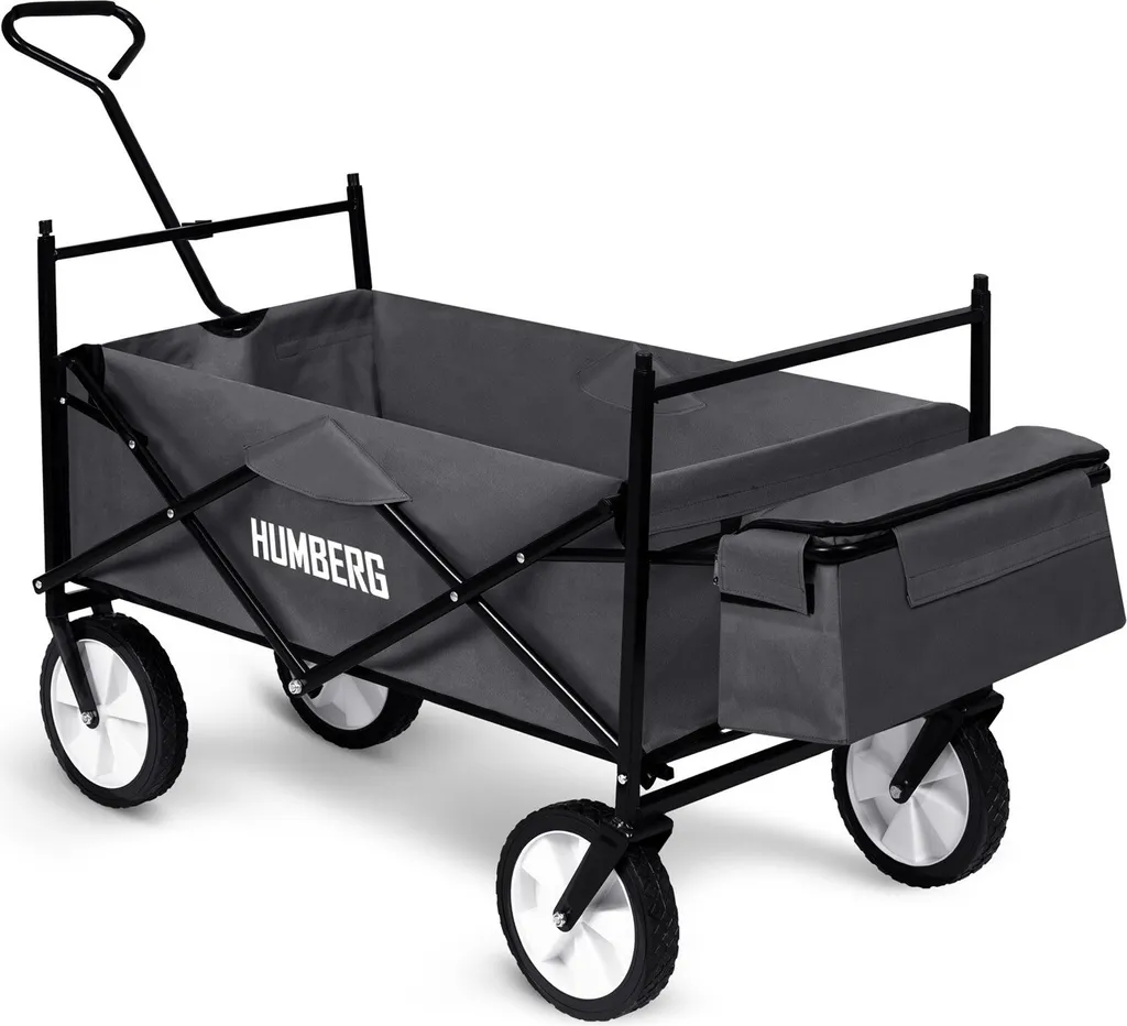 Chariot de jardin pliable 80L : Charette de transport multi-usages