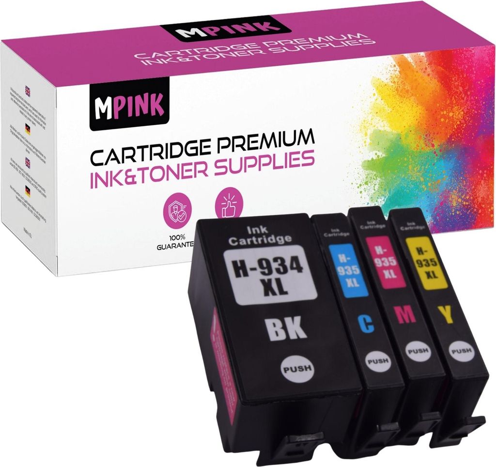 4x Druckerpatronen für HP C2P23AE C2P24AE C2P25AE C2P26AE CMYK OfficeJet 6800 6200