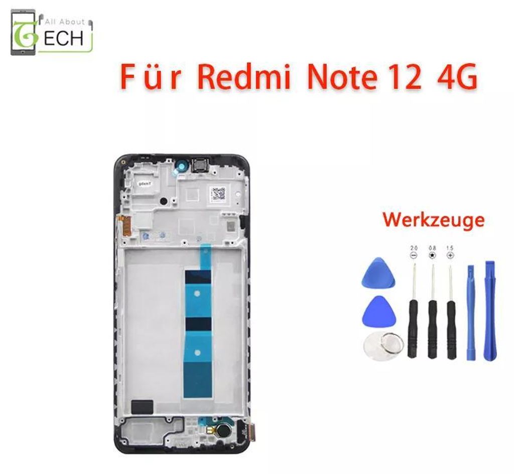 Für Xiaomi Redmi Note 12 4G 23021RAA2Y LCD Display mit Produktbild 