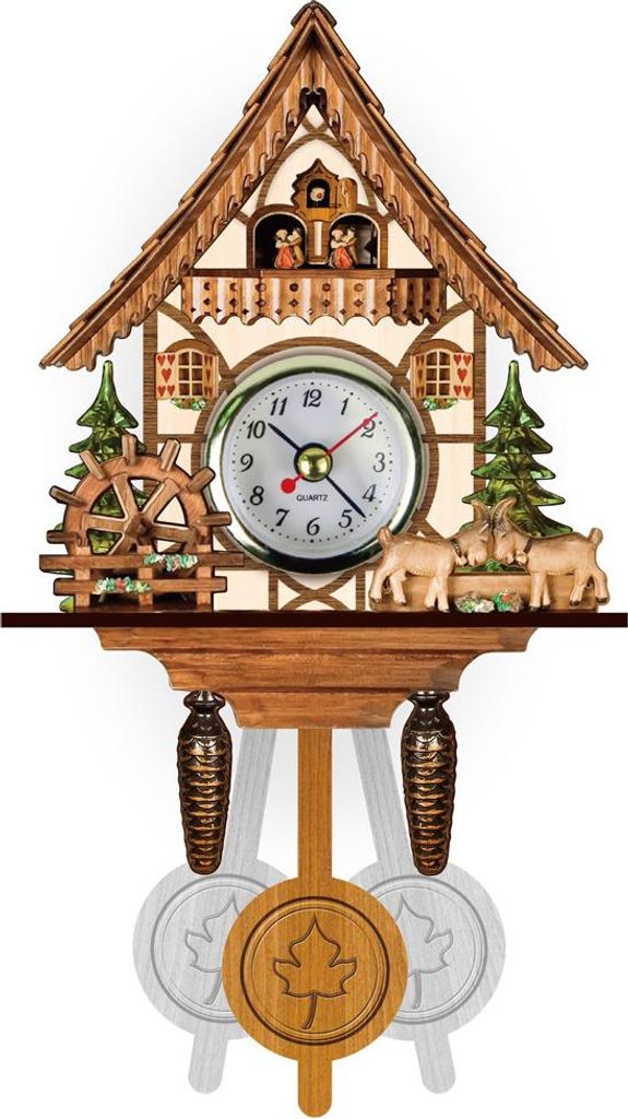 Wanduhr aus Holz, Vintage-Uhr, Wohnzimmeruhr aus Holz, handgefertigter Wecker aus Holz