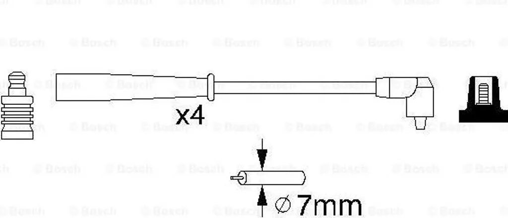 Bosch 0986356727 Kit Cavi Accensione | Ricambio Originale B727 per Auto - 3