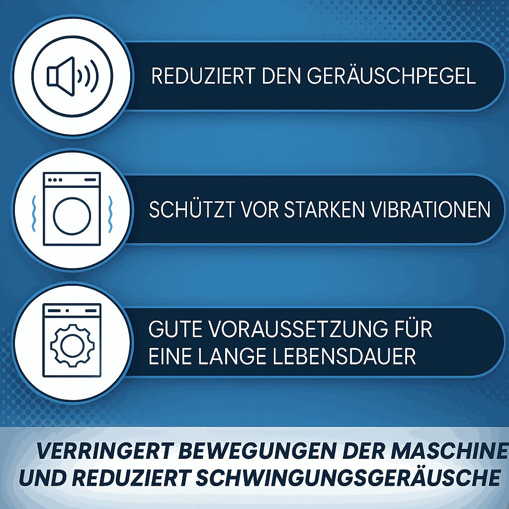 Frankenschaum Schwingungsdämpfer Selbstklebend - Endlich Ruhe Für Waschmaschine & Trockner