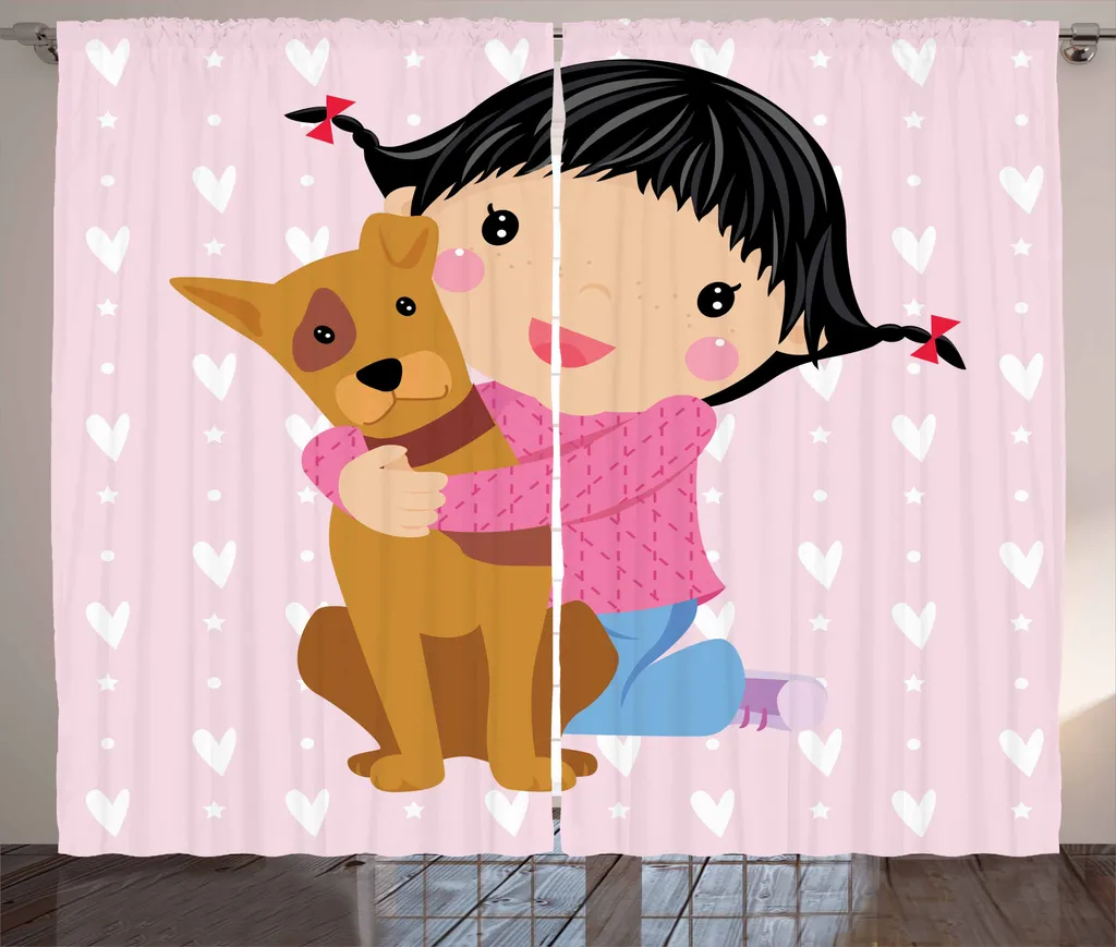 Tende ABAKUHAUS Doodle Art 280x175cm | Arredo Rustico con Ganci