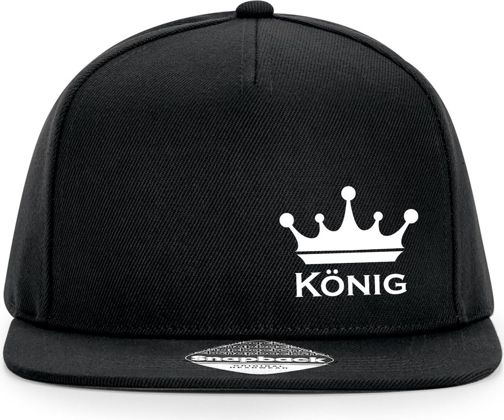 Huuraa Cappy Mütze König Schützenkönig Black Polyester Snapback Kappe Geschenkidee