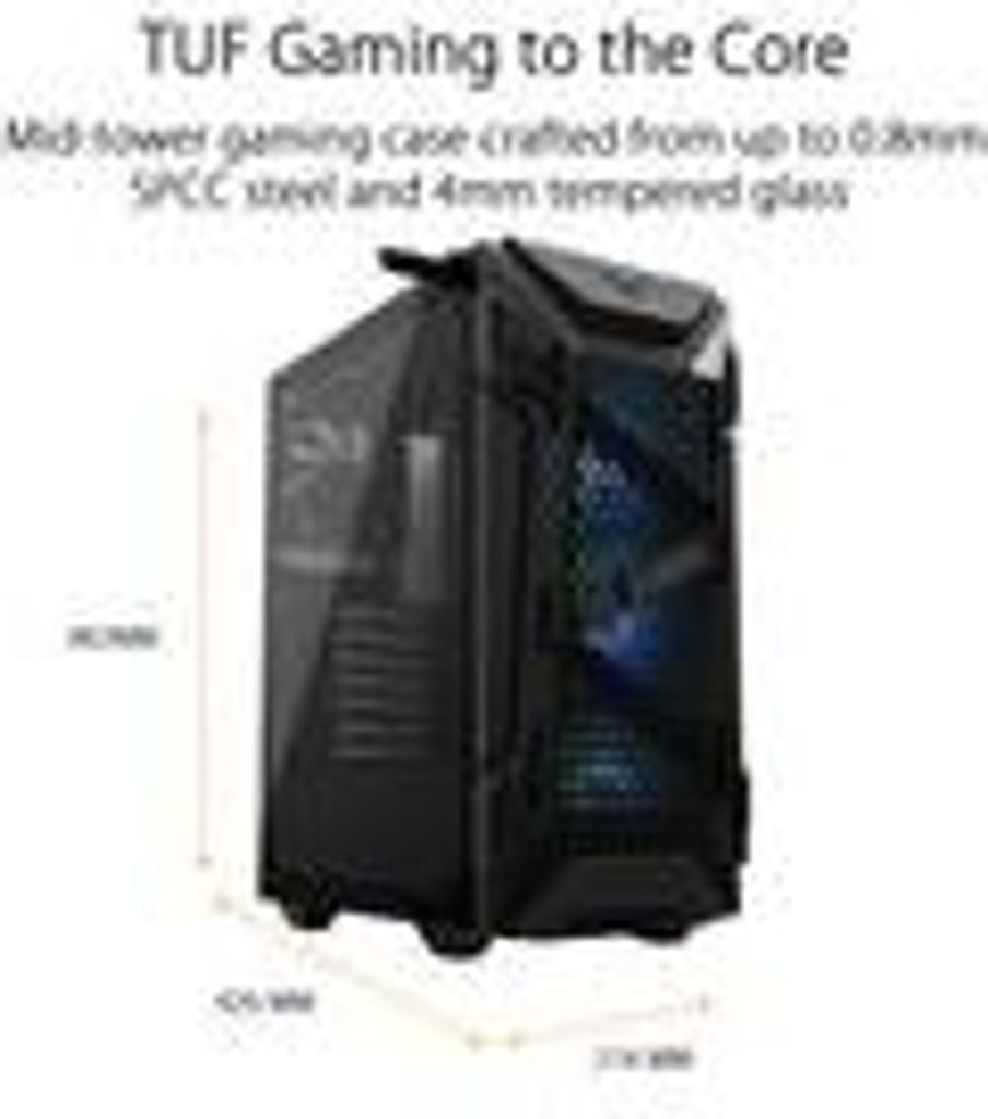 ASUS TUF Gaming GT301 Midi Tower Black Zdjęcie produktu 23