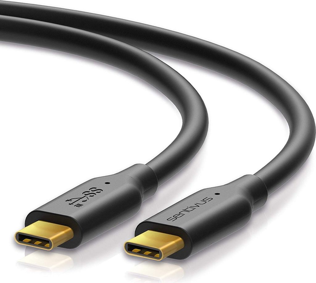 Sentivus U310-100 Pro Series USB 3.1 SuperSpeed Daten-/Ladekabel (USB 3.1-C Stecker auf USB 3.1-C Stecker), 1,00m, schwarz