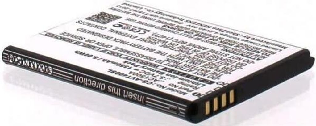 Akku für Archos AC1500A Li-Ion 3,7 Volt 1300 mAh schwarz.