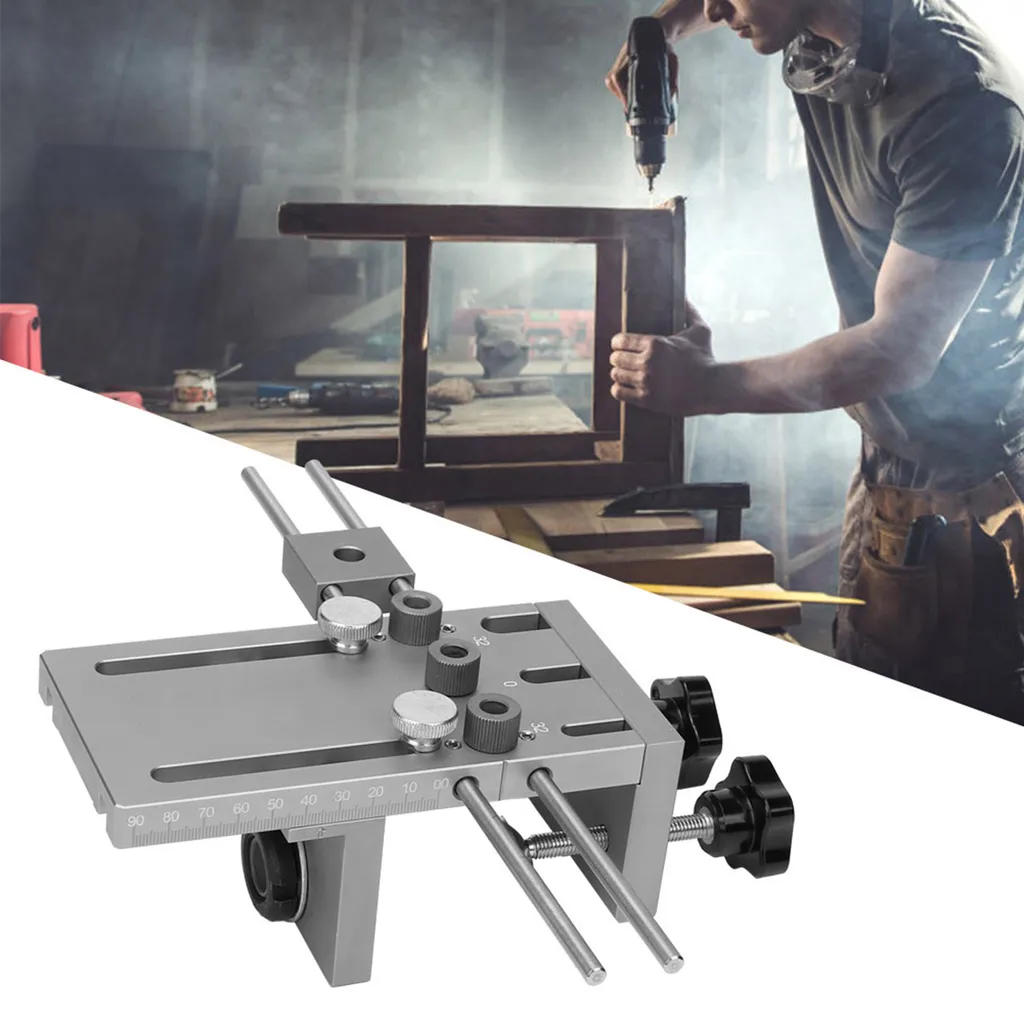 Guide de perçage pour assemblage de meubles bois avec rail rallongé 60cm