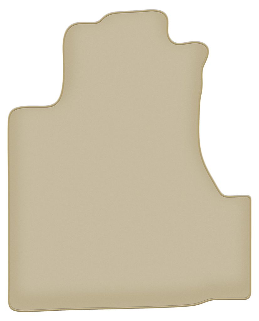 Fahrerfußmatte Velours PREMIUM beige passend für Honda CR-V III (2006-2011, SUV) – mit Befestigungen – passgenau