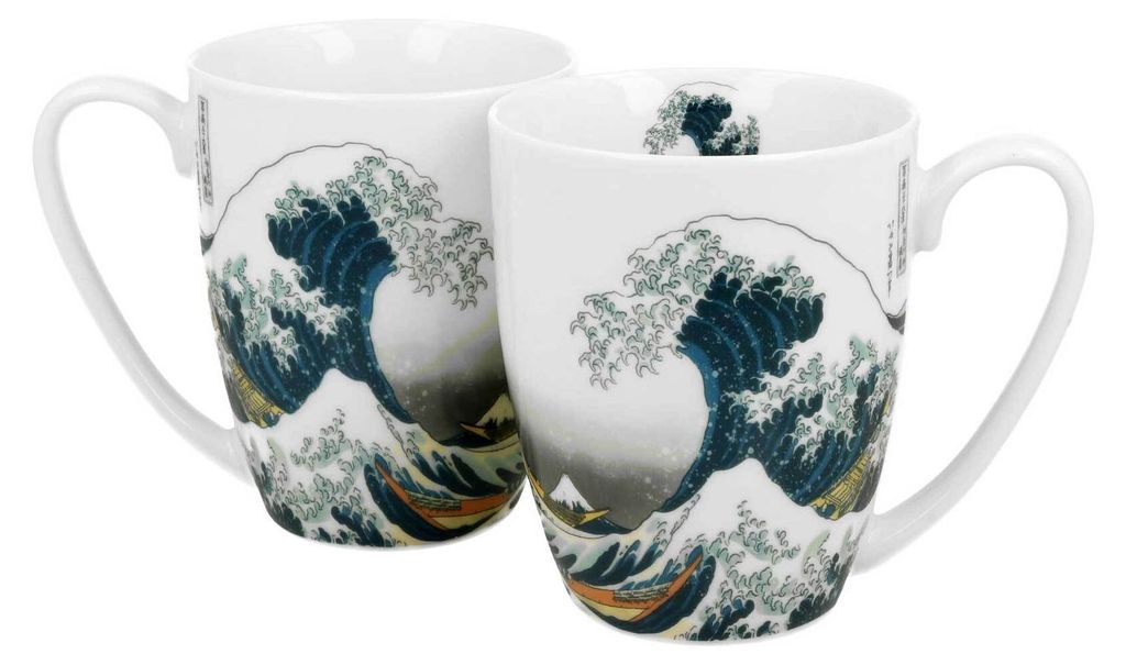 Duo | Set de 2 tasses à café - 350 ml - Hokusai La grande Image du produit 