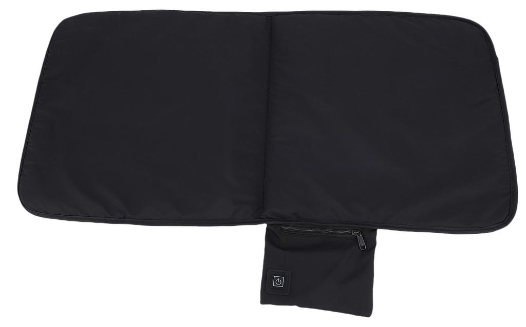 Beheizbares Sitzkissen – Schwarzes USB-Sitzkissen mit 3 Heizstufen für Camping, den Außenbereich und Bürostühle