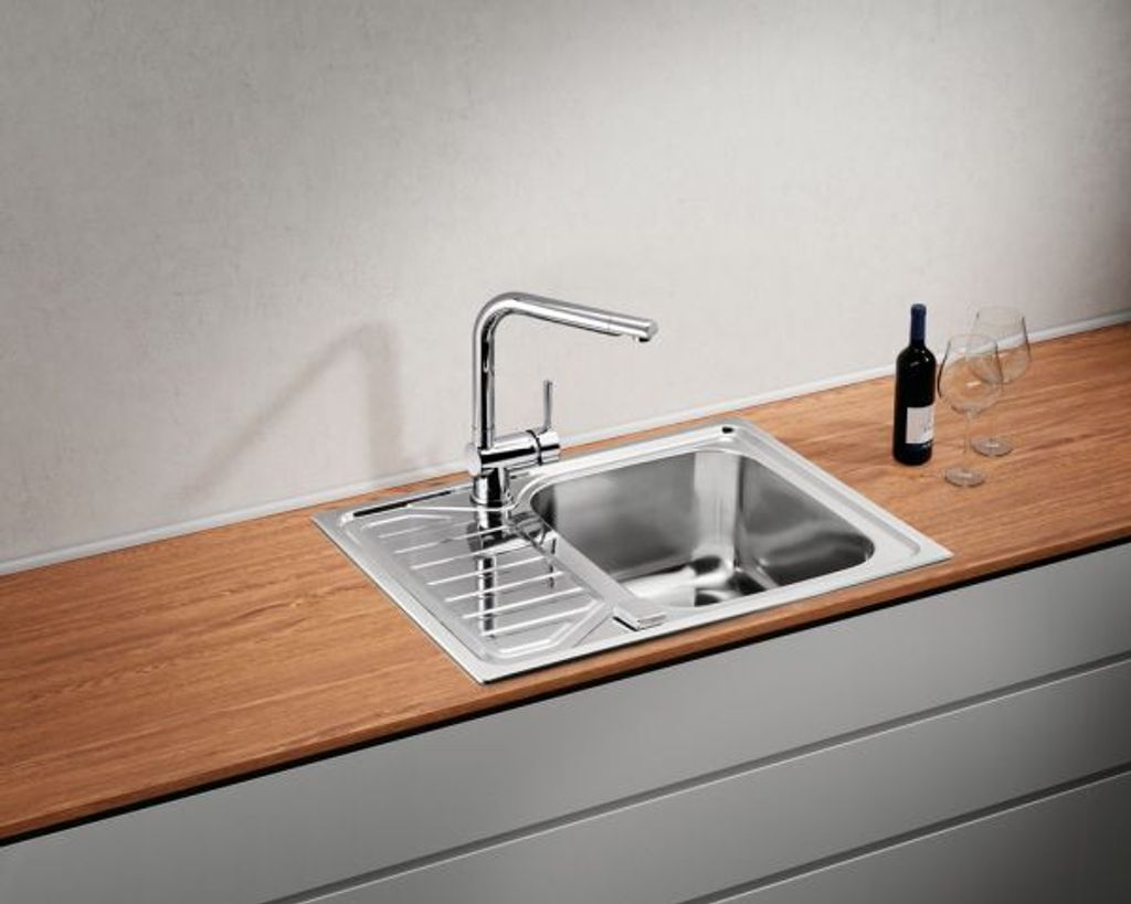 Naber Einbauspülen-Set Nava 1 Edelstahl mit Küchenarmatur Produktbild 